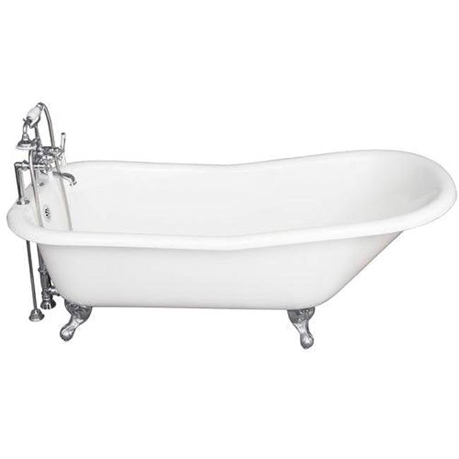 Barclay Tub Kit 67'' CI Slipper, TubFiller, Supplies, Drain