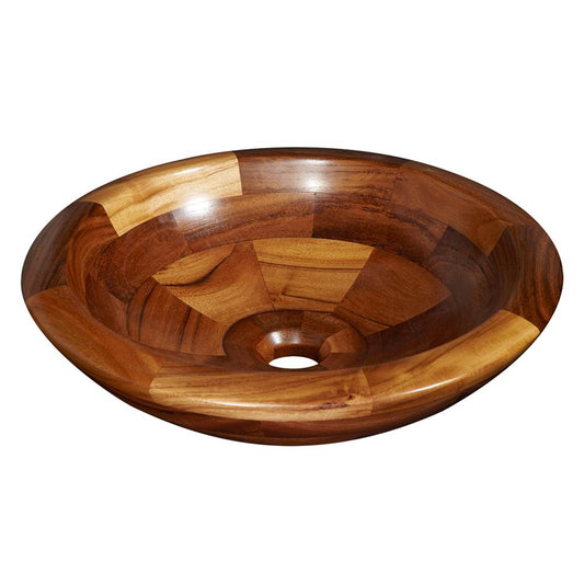 Barclay Lutari Round Teak Vessel