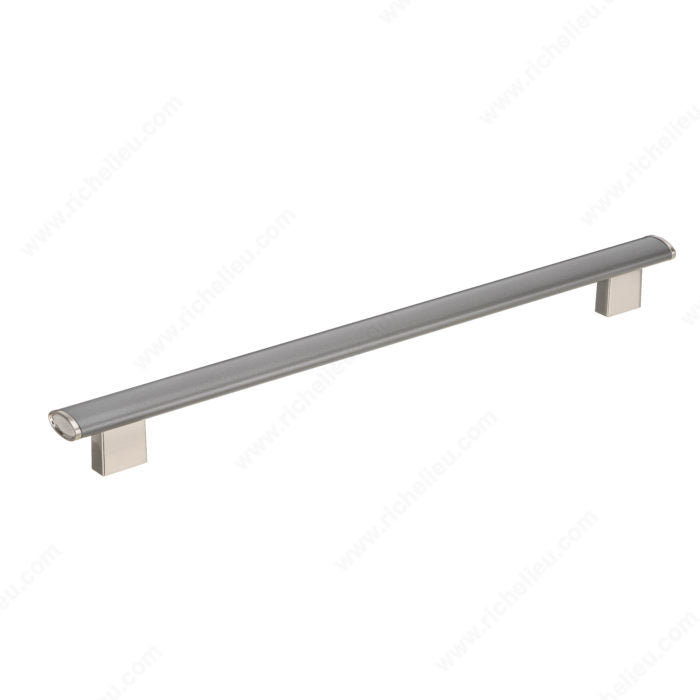 Richelieu 12-5/8'' Modern Metal Pull - 4085 Brushed Nickel - Ravello Gray 