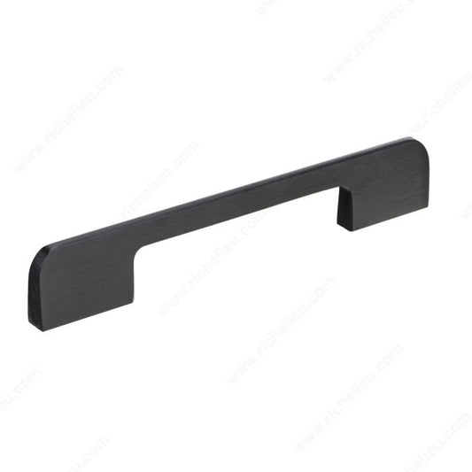 Richelieu 6-5/16'' Modern Aluminum Pulls - 8765 Brushed Black