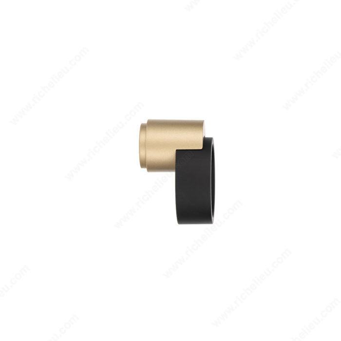 Richelieu Modern Metal Pull - 2789 Matte Black - Verona Gold 