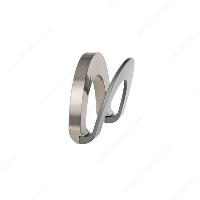 Richelieu 3-1/2'' Modern Metal Pull - 4083 Brushed Nickel - Ravello Gray 