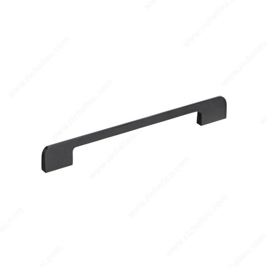 Richelieu 12-5/8'' Modern Aluminum Pulls - 8765 Brushed Black