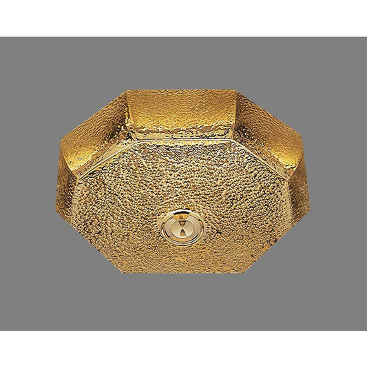 Alno Jupiter, Octagonal Lavatory Sink, Hammertone Pattern, Undermount and Drop In