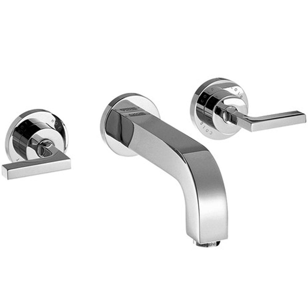 Axor Citterio Wall-Mounted Widespread Faucet Trim with Lever Handles, 1.2 GPM