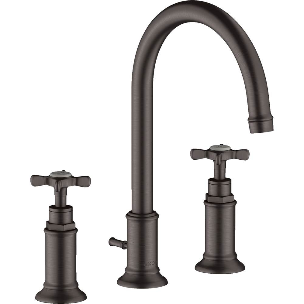 Axor Montreux Widespread Faucet 180 with Cross Handles and Pop-Up Drain, 1.2 GPM