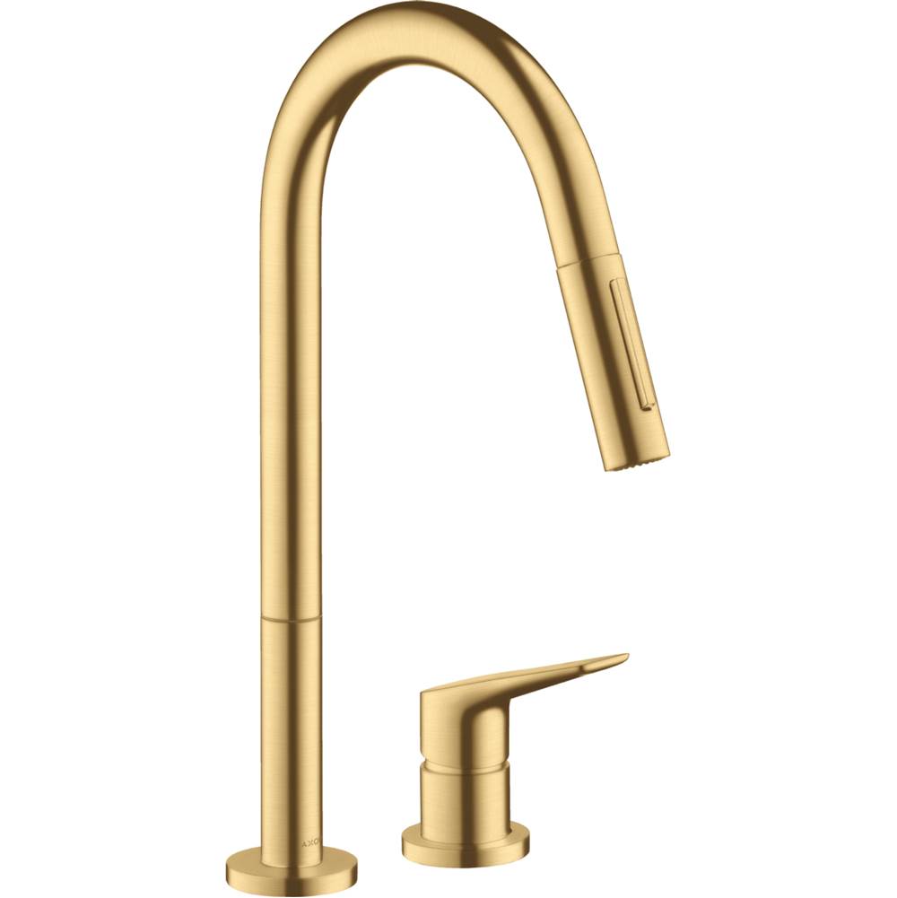 Axor Citterio M 2-Hole Single-Handle Kitchen Faucet 2-Spray Pull-Down, 1.75 GPM