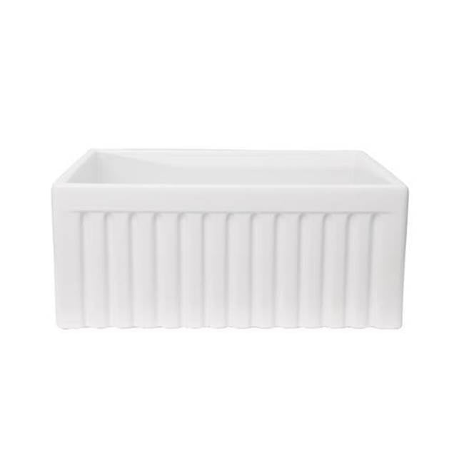 Barclay Carthage 36'' Fluted SingleBowl,Center Drain