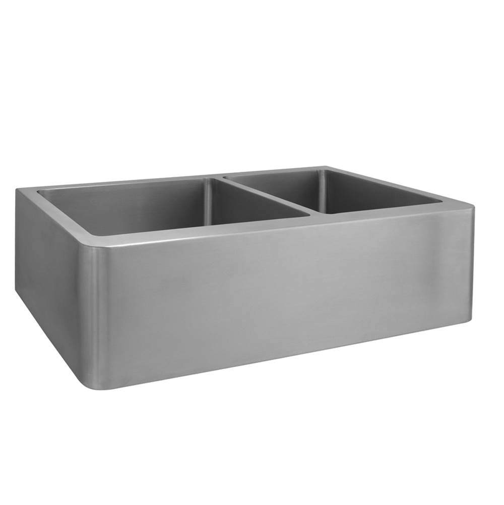 Barclay Crowley 33'' Stainless Steel60/40 Dbl Bowl Farmer Sink ...