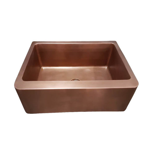 Barclay Austin 25'' Smooth CopperFarmer Sink-SAC