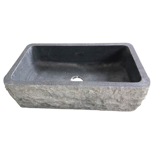 Barclay Birgitta33'' Granite Single BwlFarmerSink Chiseled Frnt GPBG