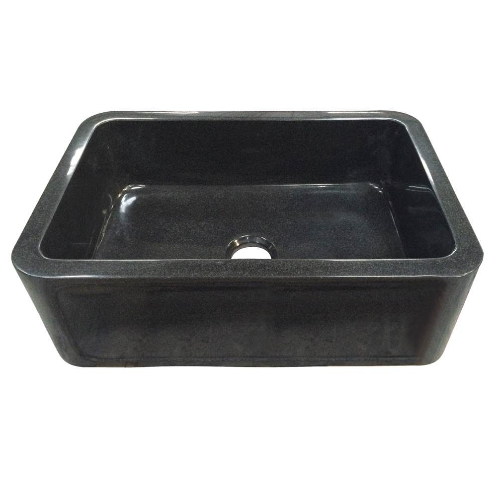 Barclay Ankra 30'' Polished GraniteSingle Bowl Farmer Sink, GPBL