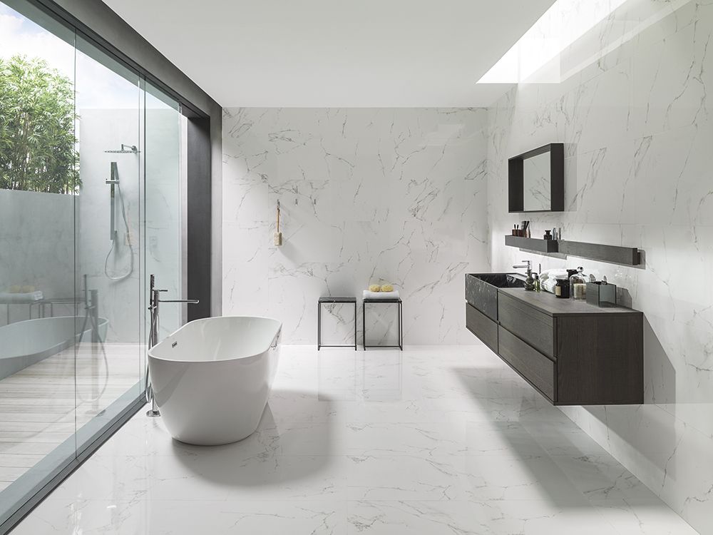 Porcelanosa Marmol Carrara Blanco 12x24 