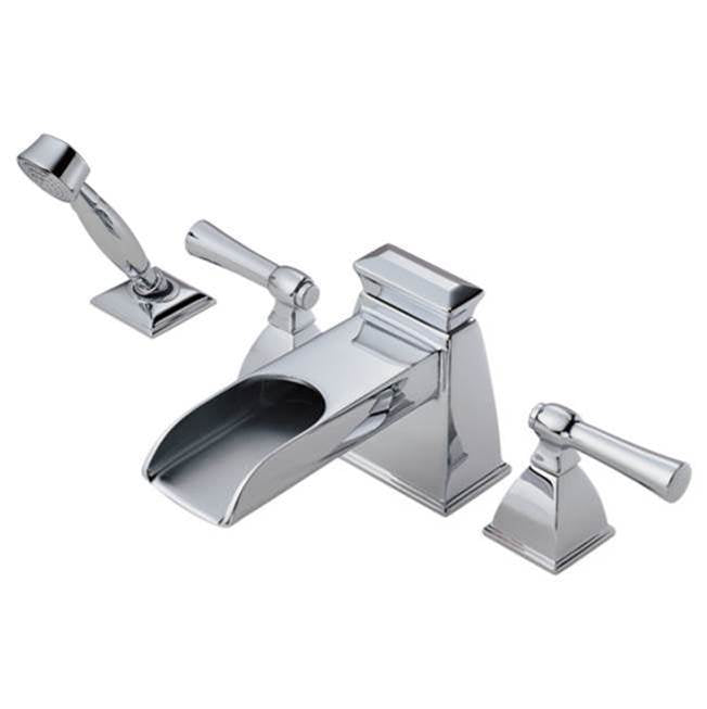 Brizo Vesi: Roman Tub Trim with Hand Shower Chrome