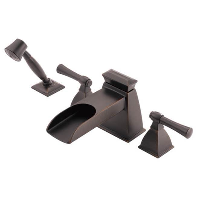 Brizo Vesi: Roman Tub Trim with Hand Shower Venetian Bronze