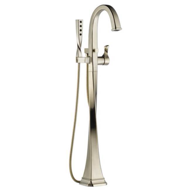 Brizo Virage: Single Hole Free Standing Tub Filler Brushed Nickel