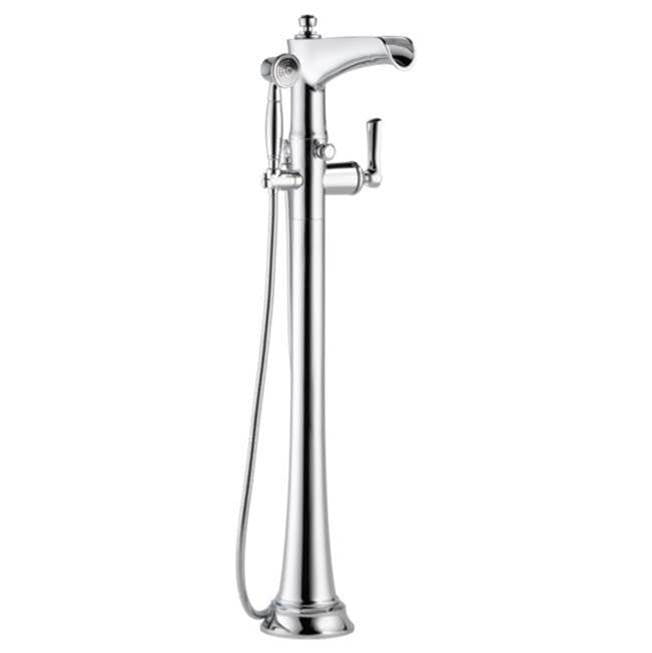 Brizo Rook: Free Standing Floor Mount Tub Filler Chrome