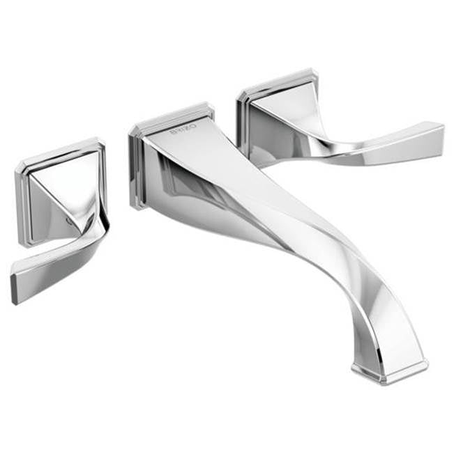 Brizo Virage: Two Handle Wall Mount Tub Filler - Chrome