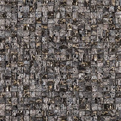 Porcelanosa Elite Lava Stone Mix Gold Silver 12x12