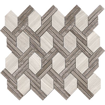 Porcelanosa Essential Net Silver Wood 12x13