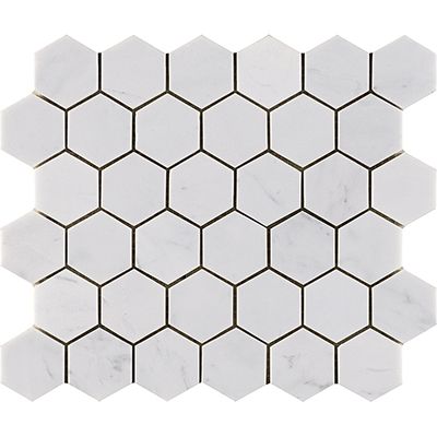 Porcelanosa Essential Hexagon Persian White 10x12