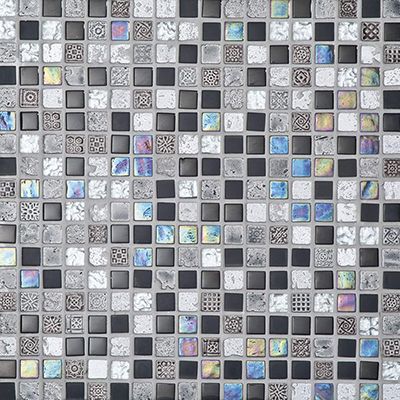 Porcelanosa Imperia Mix Silver Blacks 12x12