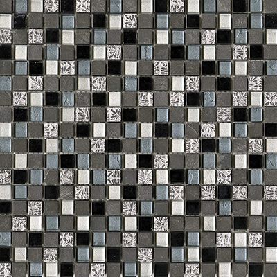 Porcelanosa Imperia Mix Silver Blue Blacks 12x12