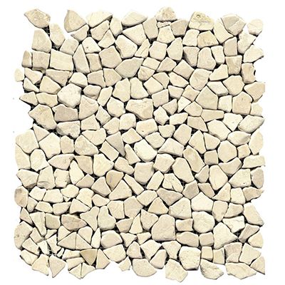 Porcelanosa Paradise Minibroken Edge Blanco 13x13