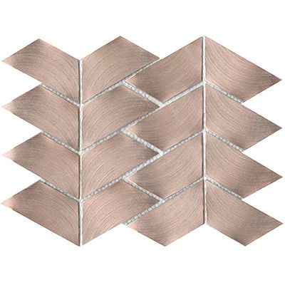 Porcelanosa Gravity Aluminium Trace Rose Gold 10x13