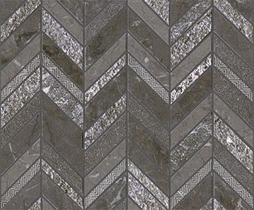 Porcelanosa Victorian Chevron Brown 10x12